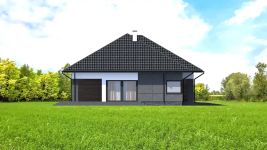 Projekt domu Planujdom 130 (ABP1049) - elewacja lewa