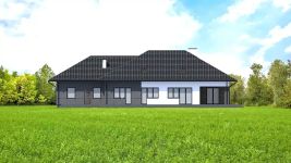 Projekt domu Planujdom 130 (ABP1049) - elewacja tylna