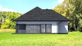Projekt domu Planujdom 134 (ABP1047) - elewacja lewa
