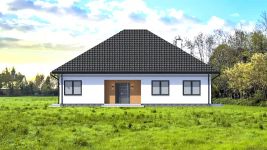 Projekt domu Planujdom 135 (ABP1046) - elewacja frontowa