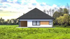 Projekt domu Planujdom 135 (ABP1046) - elewacja lewa