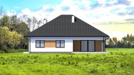Projekt domu Planujdom 135 (ABP1046) - elewacja tylna
