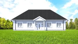 Projekt domu Planujdom 136 (ABP1045) - elewacja frontowa