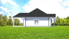 Projekt domu Planujdom 136 (ABP1045) - elewacja lewa