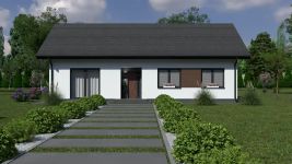 Projekt domu Planujdom 140 (ABP1039) - elewacja frontowa