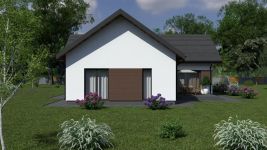 Projekt domu Planujdom 140 (ABP1039) - elewacja tylna