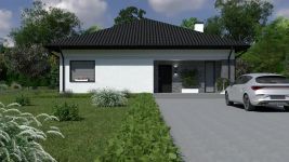 Projekt domu Planujdom 141 (ABP1038) - elewacja frontowa