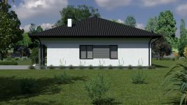 Projekt domu Planujdom 141 (ABP1038) - elewacja prawa