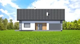 Projekt domu Planujdom 143 (ABP1037) - elewacja frontowa