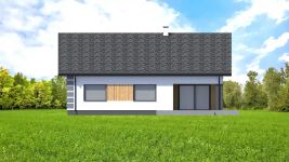 Projekt domu Planujdom 143 (ABP1037) - elewacja tylna