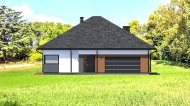 Projekt domu Planujdom 145 (ABP1036) - elewacja frontowa