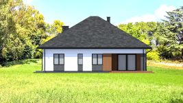 Projekt domu Planujdom 145 (ABP1036) - elewacja tylna