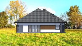 Projekt domu Planujdom 146 (ABP1043) - elewacja lewa