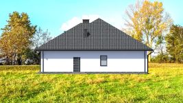 Projekt domu Planujdom 146 (ABP1043) - elewacja prawa