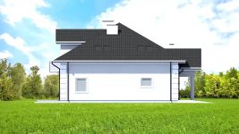 Projekt domu Planujdom 158 (ABP1035) - elewacja lewa