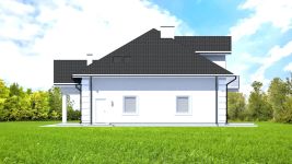 Projekt domu Planujdom 158 (ABP1035) - elewacja prawa