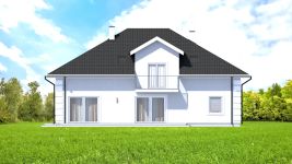 Projekt domu Planujdom 158 (ABP1035) - elewacja tylna