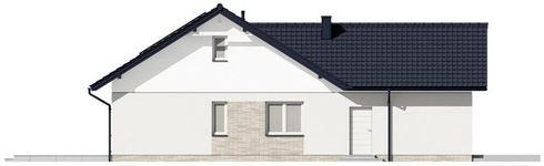 Projekt domu N53-G2 (KKG1047) - elewacja lewa