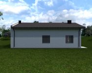 Projekt budynku gospodarczego Planujdom GŻ19 (ABP1080) - elewacja tylna