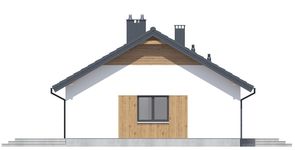 Projekt domu Tracja 2 modern (WOE1225) - elewacja lewa