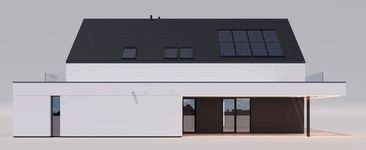 Projekt domu HomeKoncept 130 A wariant 03 (KRX1306) - elewacja lewa