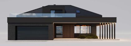Projekt domu HomeKoncept 148 (KRX1307) - elewacja frontowa