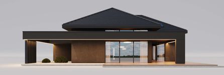 Projekt domu HomeKoncept 148 (KRX1307) - elewacja prawa