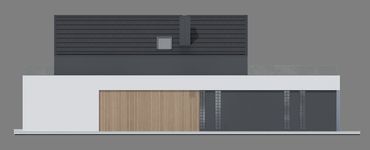 Projekt domu NewHouse 753 G2 w1 (KRZ1164) - elewacja prawa