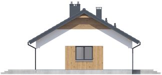 Projekt domu Tracja 2 modern OZE (WOE1226) - elewacja lewa