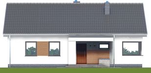 Projekt domu APS 353 (LUA1707) - elewacja frontowa