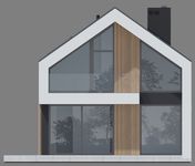 Projekt domu NewHouse 758 (KRZ1165) - elewacja tylna