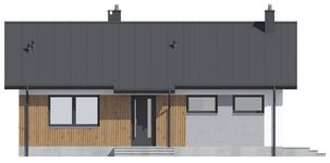 Projekt domu Tania 6 Szkielet drewniany (WOE1227) - elewacja frontowa