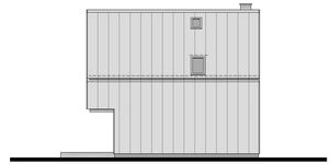 Projekt domu L-302 Weranda (SLU1064) - elewacja tylna