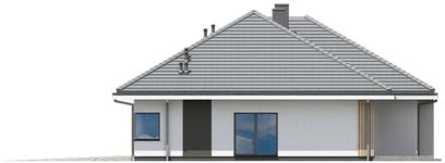 Projekt domu Ka301 (PKT1359) - elewacja prawa