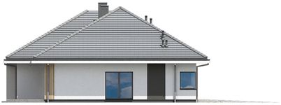 Projekt domu Ka301 S (PKT1360) - elewacja lewa