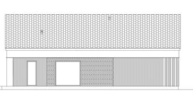 Projekt domu EG-109 wariant III (WWB1157) - elewacja prawa