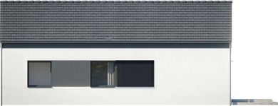 Projekt domu Studio 117 (WRN1628) - elewacja tylna