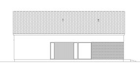 Projekt domu EG-109 wariant II (WWB1159) - elewacja lewa