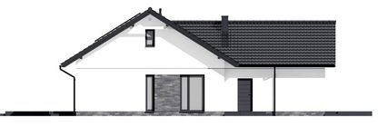 Projekt domu N55-G2 (KKG1048) - elewacja lewa