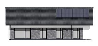 Projekt domu N55-G2 (KKG1048) - elewacja tylna