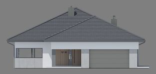 Projekt domu NewHouse 767 w1 (KRZ1166) - elewacja frontowa