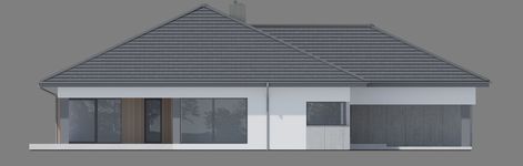 Projekt domu NewHouse 767 w1 (KRZ1166) - elewacja lewa