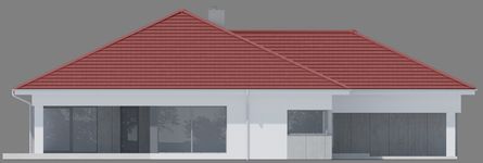 Projekt domu NewHouse 767 w1 red (KRZ1170) - elewacja lewa