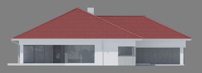 Projekt domu NewHouse 767 w1 red (KRZ1170) - elewacja lewa
