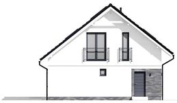 Projekt domu N50-BG (KKG1049) - elewacja lewa