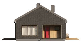 Projekt domu Mati 2 (BSE1291) - elewacja frontowa