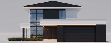 Projekt domu HomeKoncept 140 (KRX1308) - elewacja frontowa