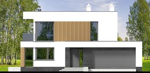 Projekt domu Perfetto 2 modern (WOF1290) - elewacja frontowa