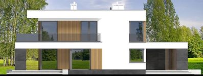Projekt domu Perfetto 2 modern (WOF1290) - elewacja lewa