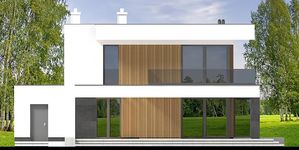 Projekt domu Perfetto 2 modern (WOF1290) - elewacja tylna
